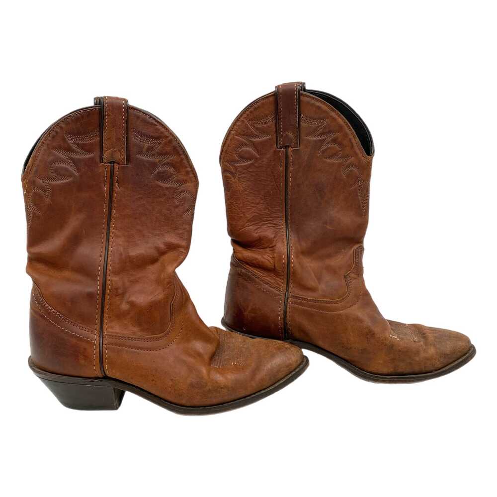 Laredo Brown Heeled Boots Almond Toe Western | Womens 7.5